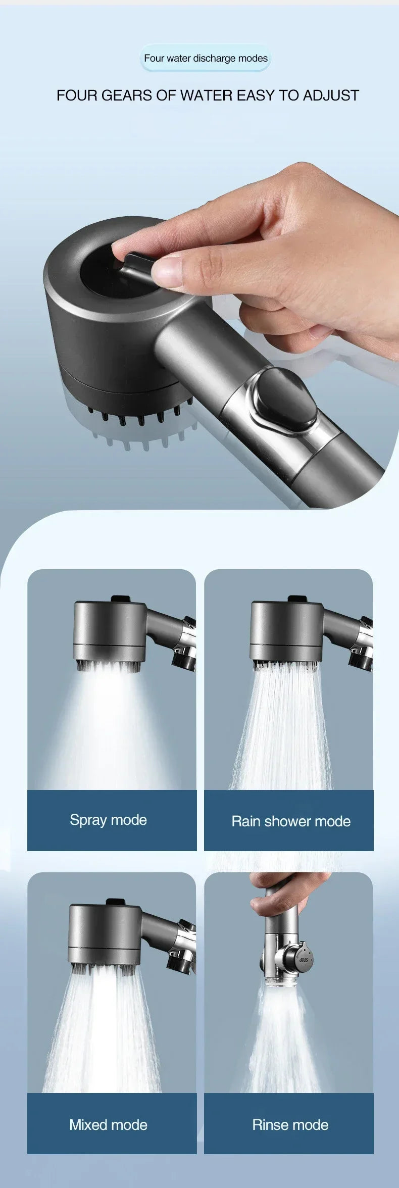 SmartBoost™ Filter Shower Head