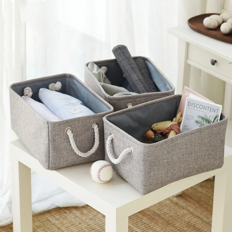 PraticNautical Rope Handle Storage Baskets