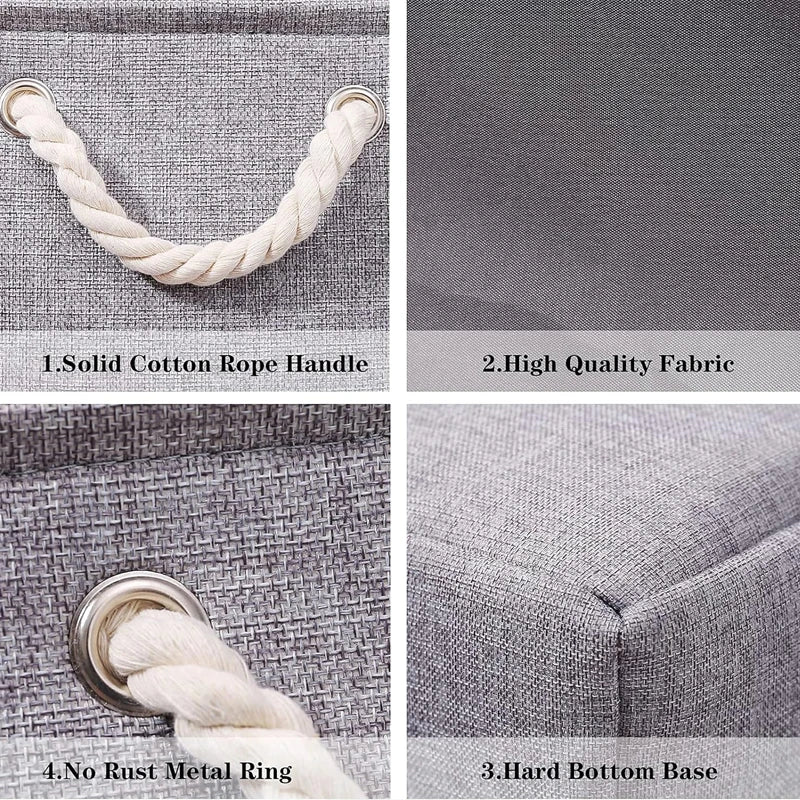 PraticNautical Rope Handle Storage Baskets