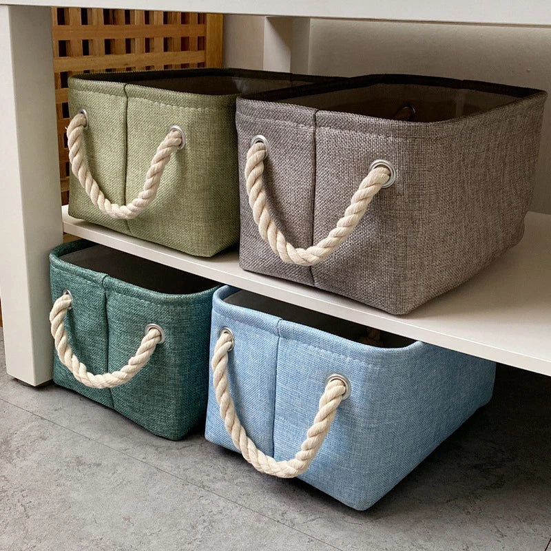 PraticNautical Rope Handle Storage Baskets
