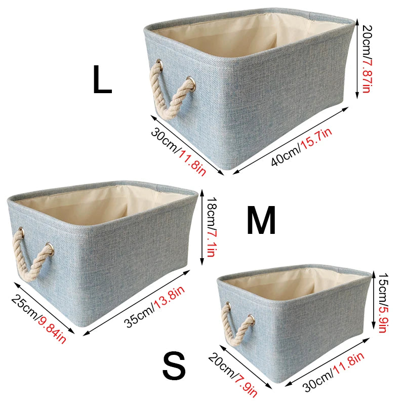 PraticNautical Rope Handle Storage Baskets